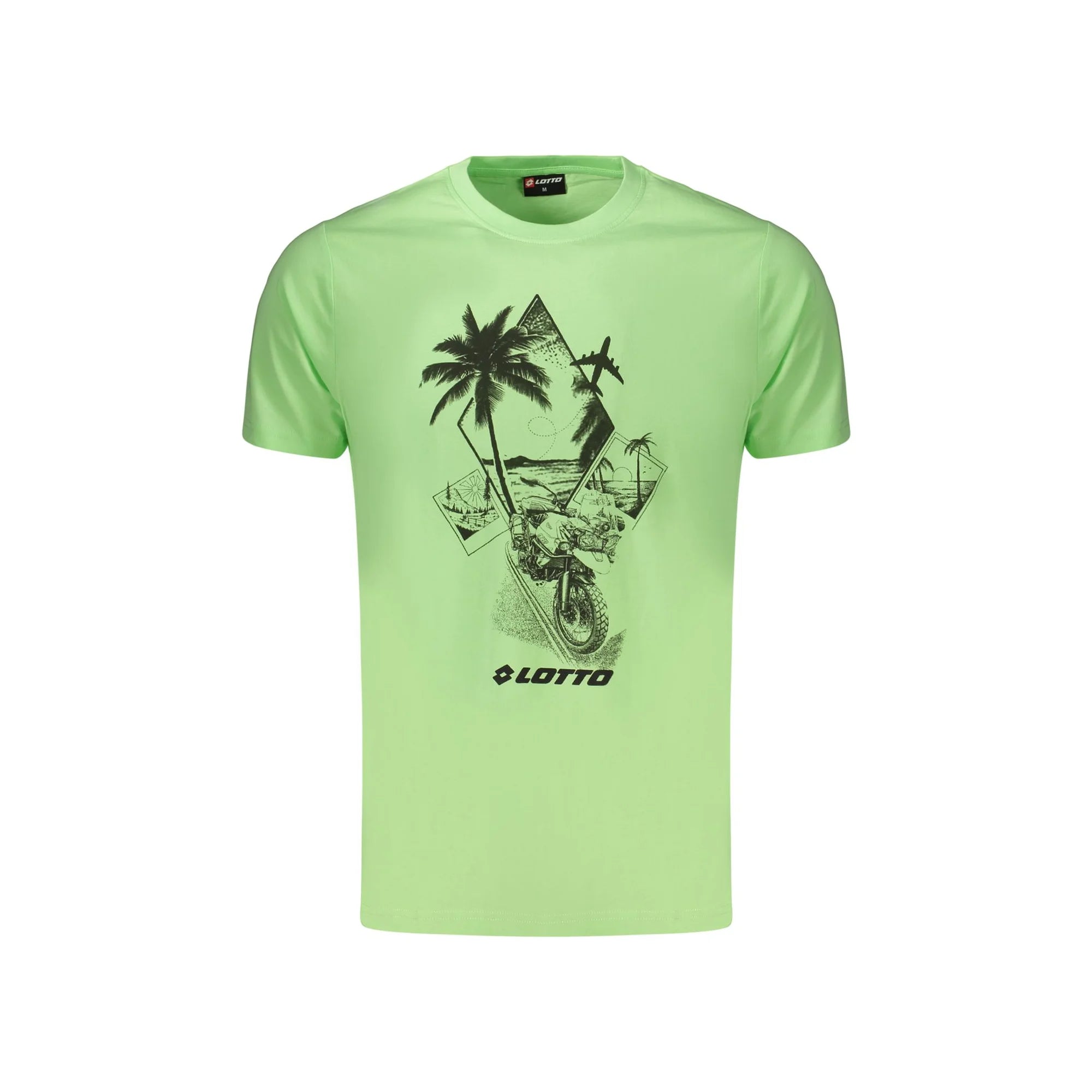 LOTTO T-SHIRT MANICHE CORTE UOMO VERDE